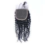 Deep Curly 4x4 Virgin Human Hair Natural Black Closure (A) 177