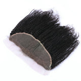 Kinky Curly 13x4 Virgin Human Hair Natural Black Frontal (A) 207