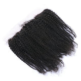 Kinky Curly 13x4 Virgin Human Hair Natural Black Frontal (A) 207