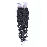 Natural Curly 4x4 Virgin Human Hair Natural Black Closure (A) 234