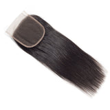 Straight 4x4 Virgin Human Hair Natural Black Closure (A) 257