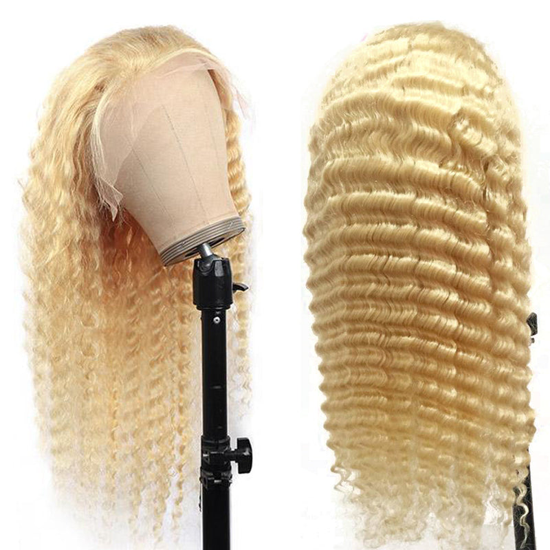 #613 Deep Wave 13x4  Transparent Frontal Lace Wig 180% Density (A) 20