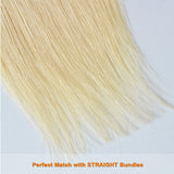 #613 Straight 4x4 Human Hair Blonde Closure (A) 26