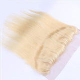 #613 Straight 13x4 Human Hair Blonde Frontal (A) 25