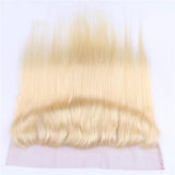 #613 Straight 13x4 Human Hair Blonde Frontal (A) 25