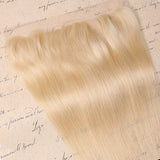 #613 Straight 13x4 Human Hair Blonde Frontal (A) 25