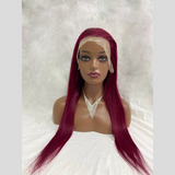 99J   13x4  Transparent Frontal Lace Wig Straight Color Wig (A) 137