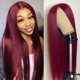 99J   13x4  Transparent Frontal Lace Wig Straight Color Wig (A) 137