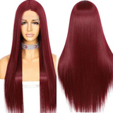 99J   13x4  Transparent Frontal Lace Wig Straight Color Wig (A) 137