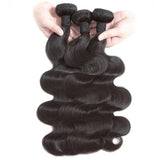 Body Wave Virgin Human Hair Natural Black Bundles (A) 164