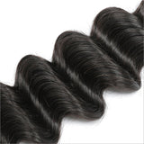 Deep Wave Virgin Human Hair Natural Black Bundles (A) 191