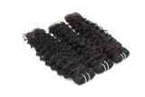 Italy Curly Virgin Human Hair Natural Black Bundles (A) 204