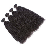 Kinky Curly Virgin Human Hair Natural Black Bundles (A) 211