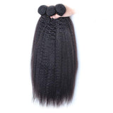 Kinky Straight Virgin Human Hair Natural Black Bundles (A) 216