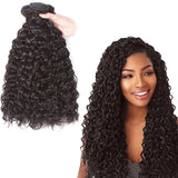 Natural Curly Virgin Human Hair Natural Black Bundles (A) 236