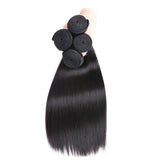 Straight Virgin Human Hair Natural Black Bundles (A) 269