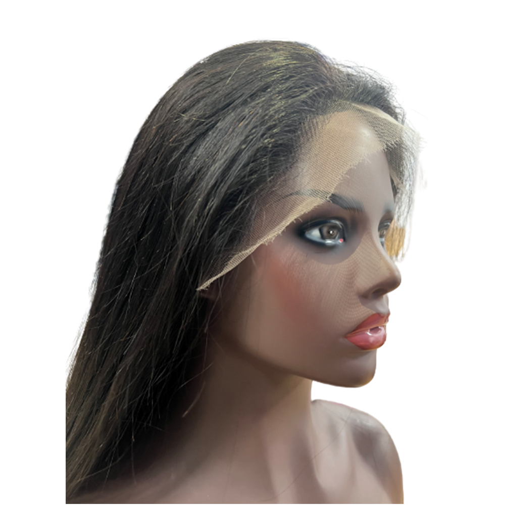 Straight HD Full Frontal 13*4 Lace Wig Naturlal Black (A) 263