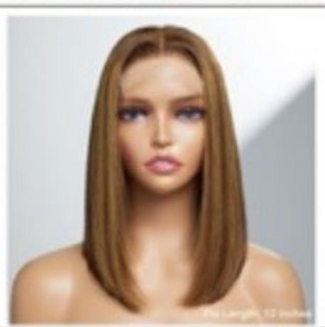 #4/30 4x4 Closure Highlight Bob Wig Straight (T) 14