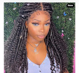 26 inch synthetic stunning goddess locs braided wig (T) 100