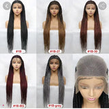 13x9 36 inch half lace braided wig (A) 71