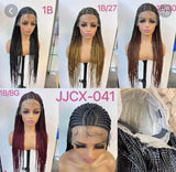 041 36 inch lace braided wig (A) 28