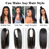 Straight #1B Natural Black U Part Wigs 100% Virgin Human Hair 180% Density (A) 252