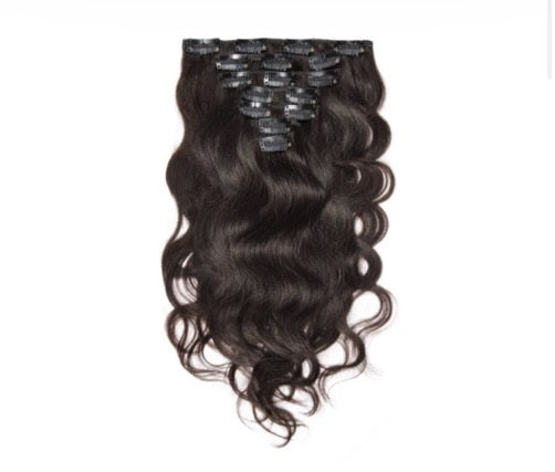 Dark Brown Wavy Clip In (T) 175