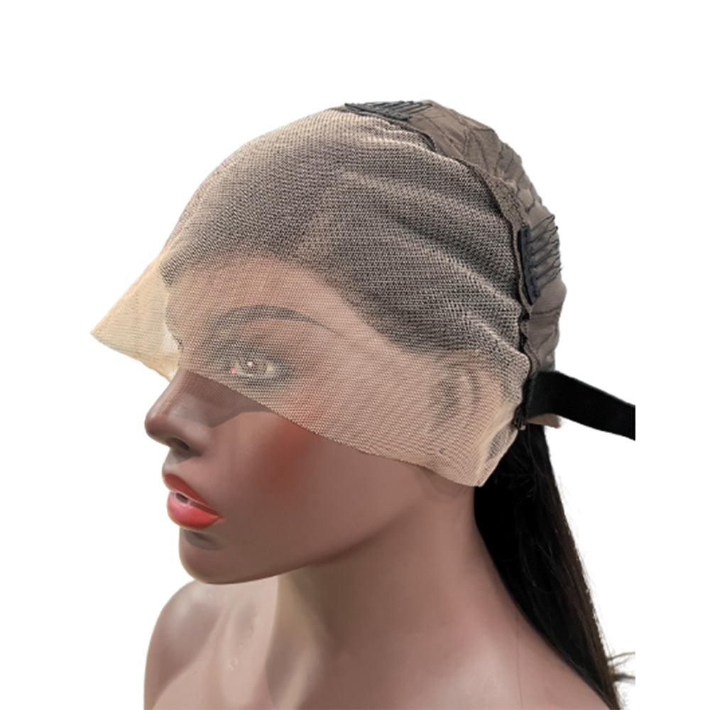 Straight Full Frontal 13*4 Transparent Lace Wig Naturlal Black (A) 259
