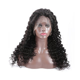 Deep Wave HD Full Frontal 13*4 Lace Wig Naturlal Black (A) 187