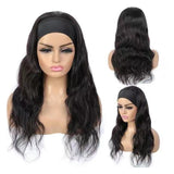 Body Wave Glueless Headband Wig Naturlal Black 180% Density (A) 158