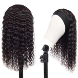 Deep Wave Glueless Headband Wig Naturlal Black 180% Density (A) 186