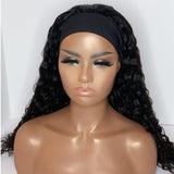 Deep Wave Glueless Headband Wig Naturlal Black 180% Density (A) 186