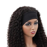 Kinky Curly Glueless Headband Wig Naturlal Black 180% Density (A) 208