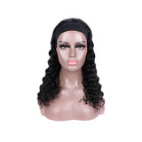 Loose Deep Wave Glueless Headband Wig Naturlal Black 180% Density (A) 222