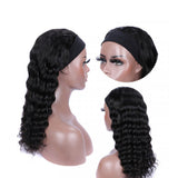 Loose Deep Wave Glueless Headband Wig Naturlal Black 180% Density (A) 222