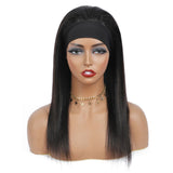 Straight Glueless Headband Wig Naturlal Black 180% Density (A) 260