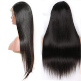 Straight 13x4  Transparent Frontal Lace Wig Naturlal Black 180% Density (A) 254