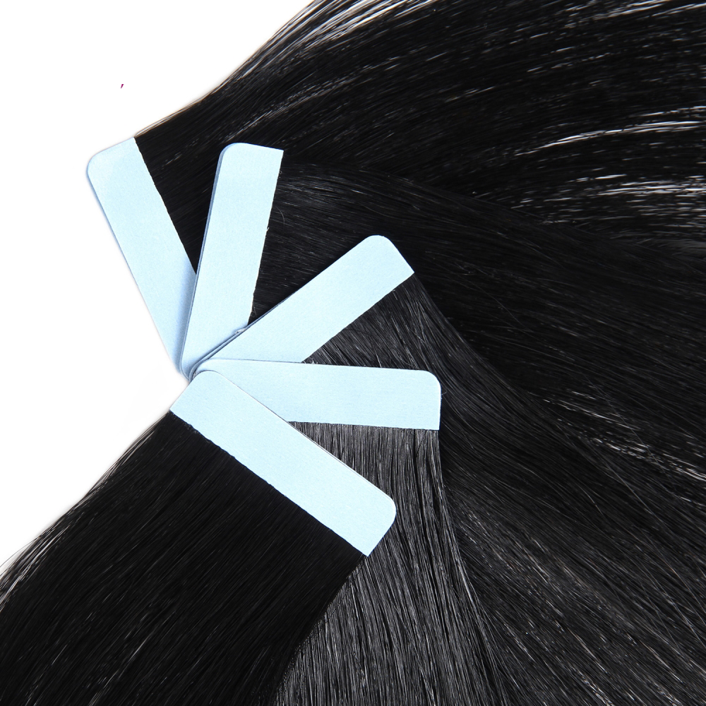 Straight Virgin Human Hair  Tape In Natural Black (20pcs/50grams) (A) 268