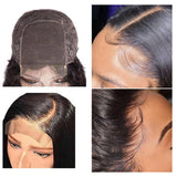 180% Density Straight 5x5  Transparent Closure Lace Wig Naturlal Black (A) 94